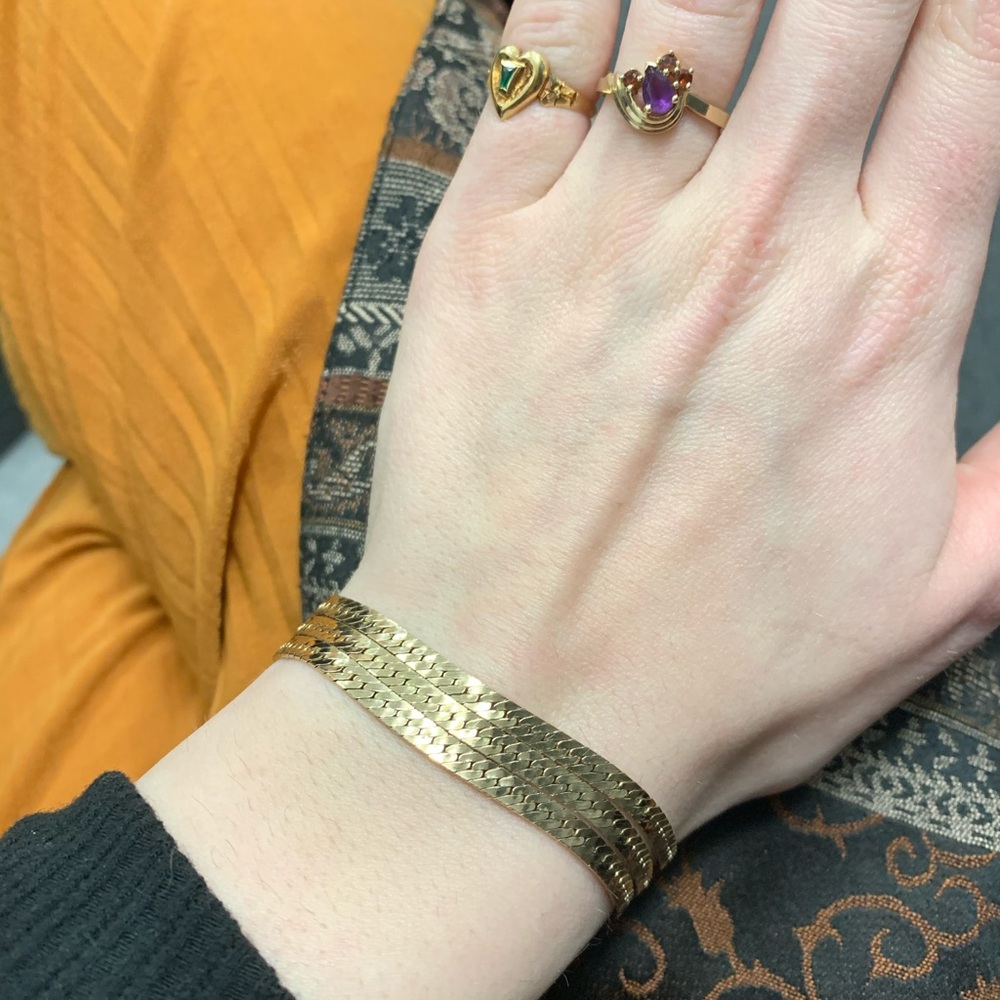 14K Gold 3-1 Bracelet - Necklace - Anklet - Picture 2 of 16